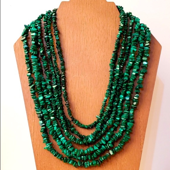 Mine Finds by Jay King Jewelry - Mine Finds Jay King 7 Strand Malachite Necklace